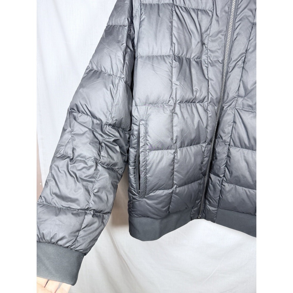 Lululemon About Face Bomber Jacket Men Reversible Down Puffer Black XL Palm deco - Picture 5 of 13